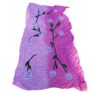 Silk and Wool Scarf Semi Sheer NWT Pinks and Green